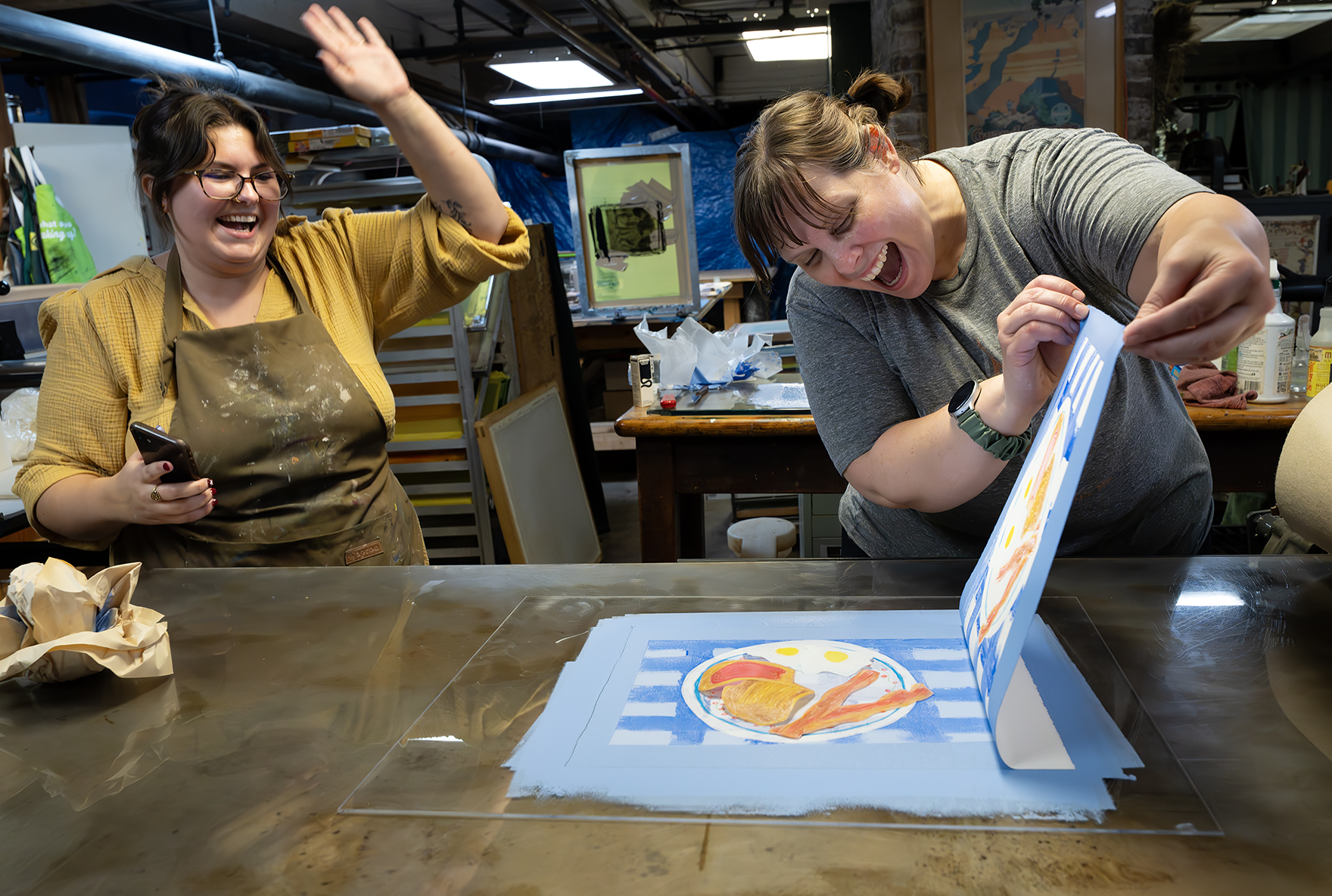 West Bottoms Weekly: KCUR Spotlights Greenhouse Print Space in the Hobbs Building